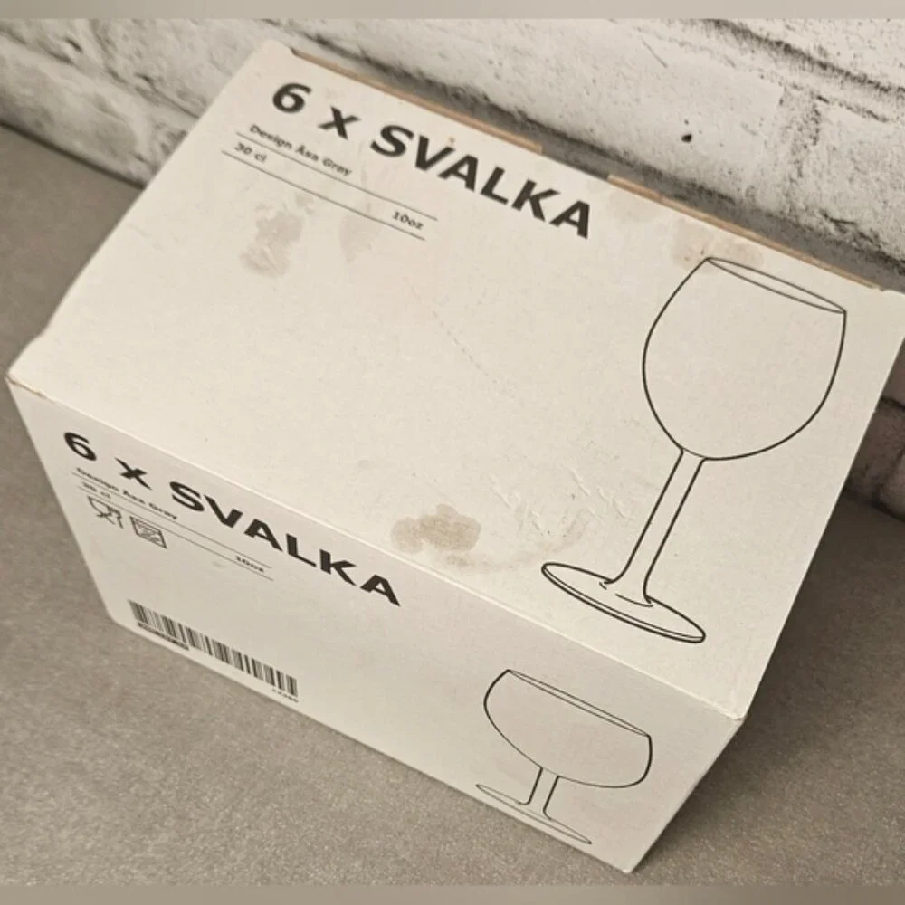 IKEA Savlka Wine Glass Set - 6 Pack - New Old Stock -CIB